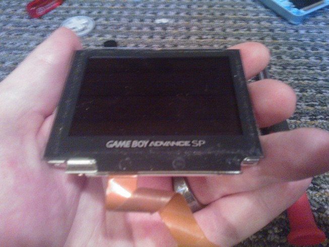 Holding the screen completely removed from the device